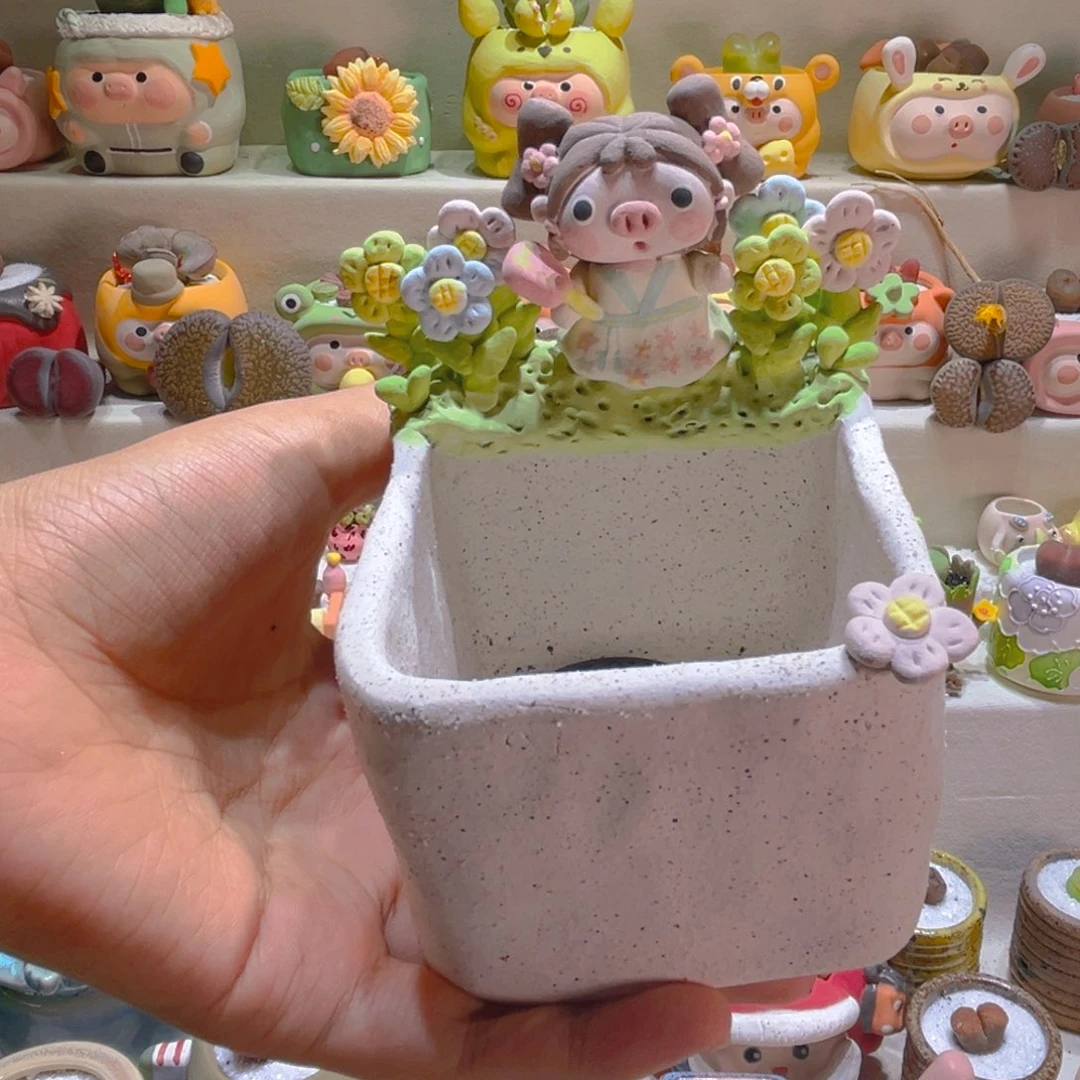 095纯手工制作重工盆盆