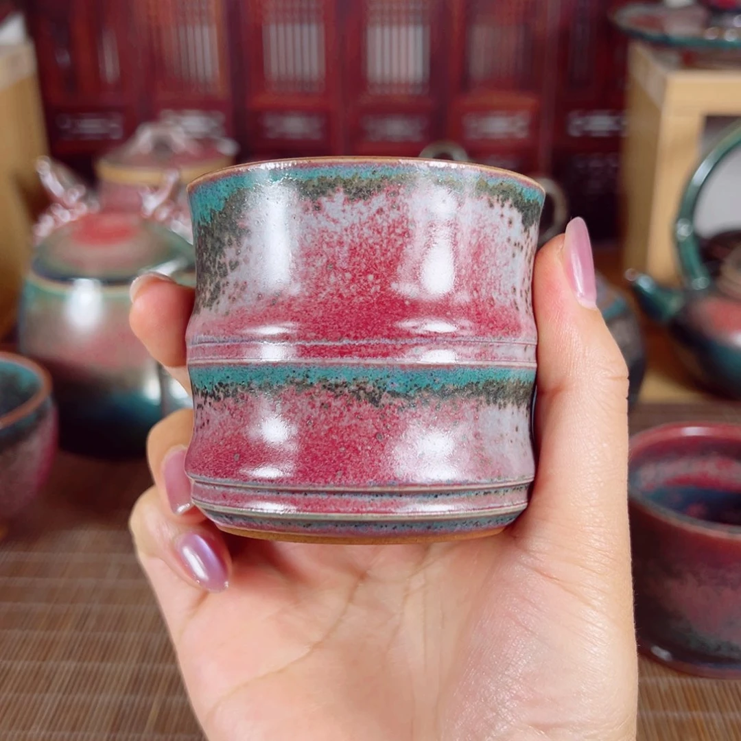 翟群钧瓷 彩金釉主人杯 神后原产地