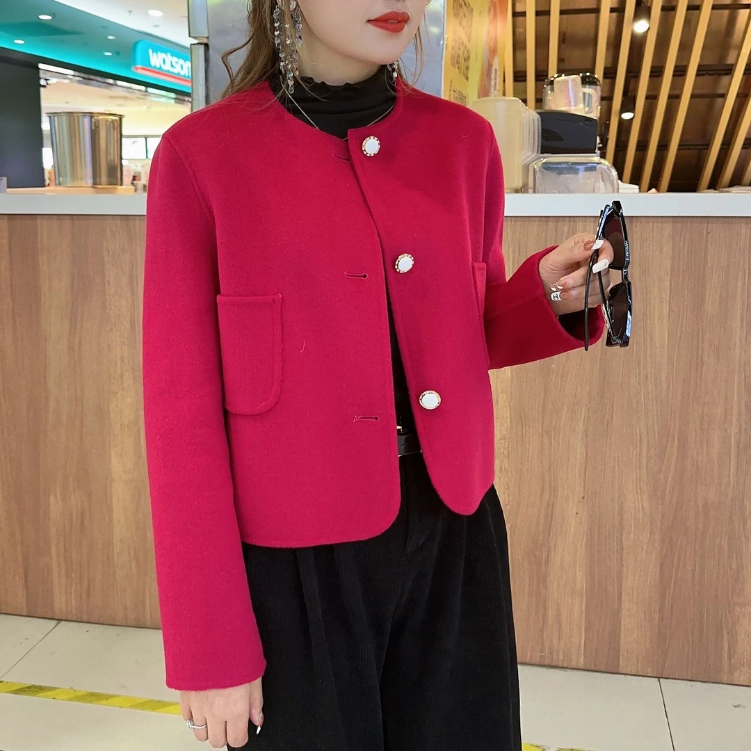 2025春秋季轻奢气质小香风短款韩版时尚休闲百搭小个子外套大衣女