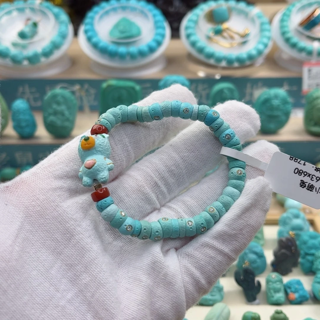 绿松石珠宝奇石未镶嵌