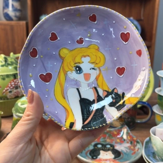 壶景德镇釉下手绘陶瓷 