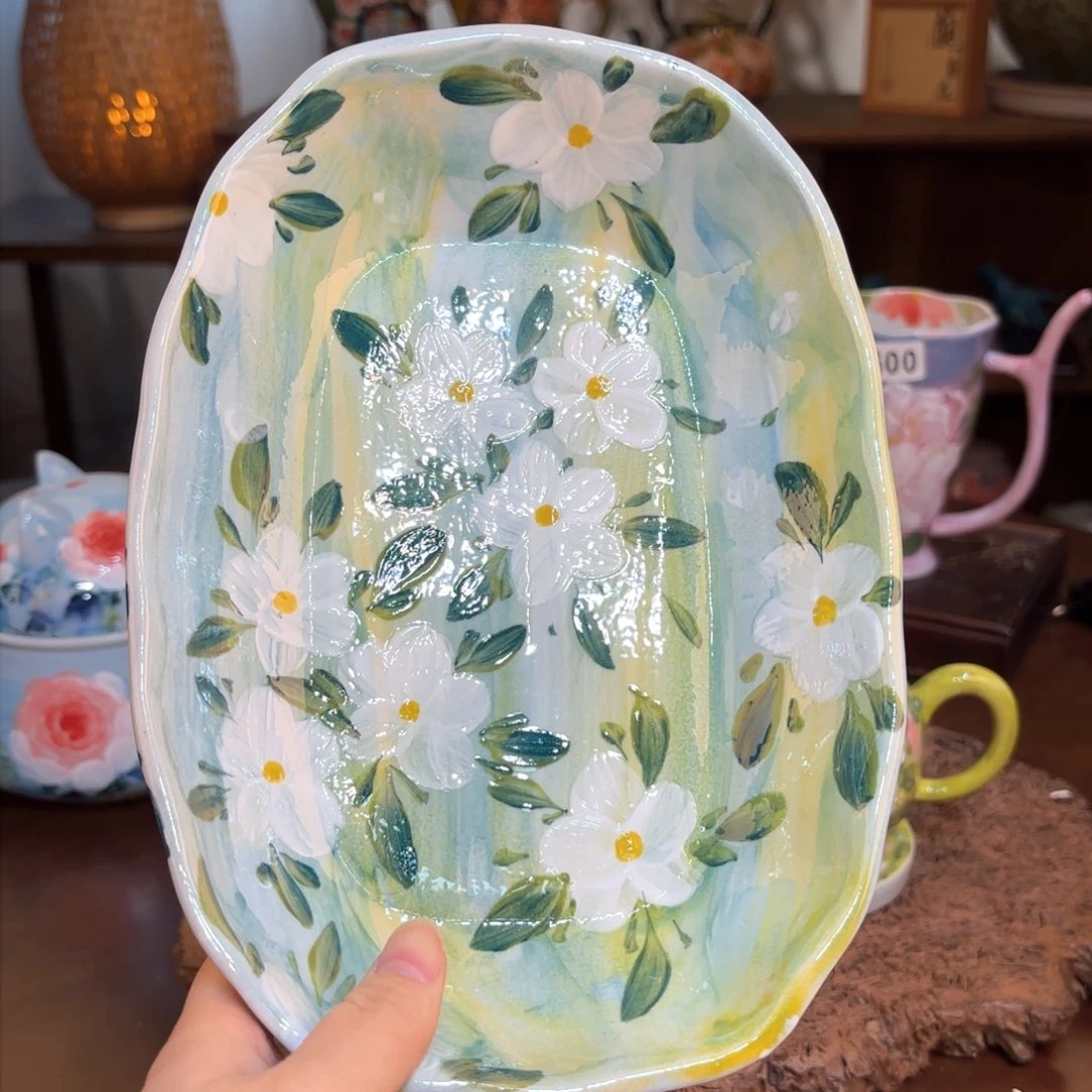 景德镇手绘高温釉下彩陶瓷茶具