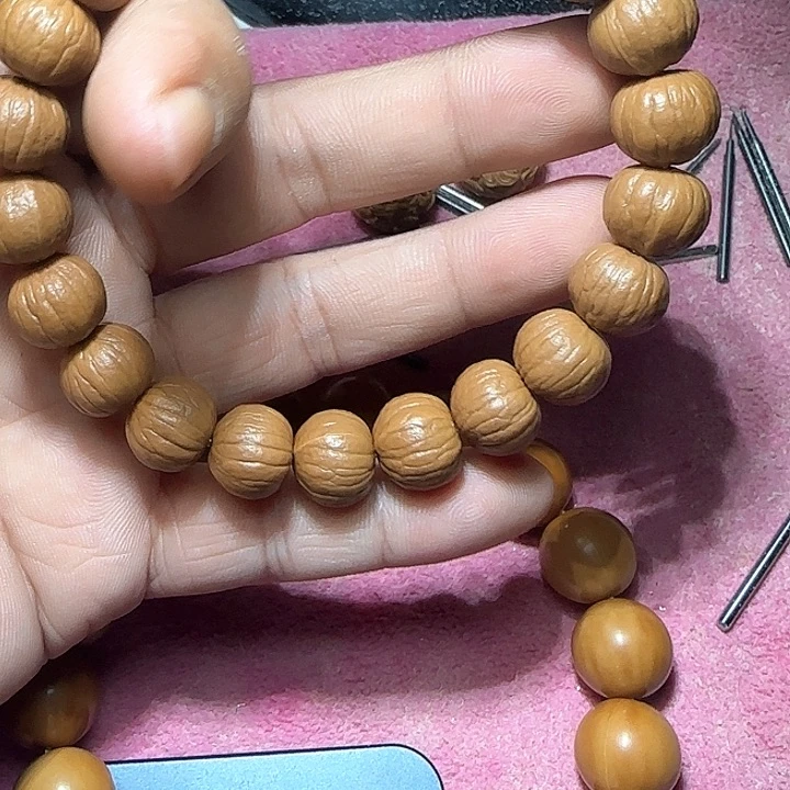 核桃手串/手链岳**川猴头南瓜手串