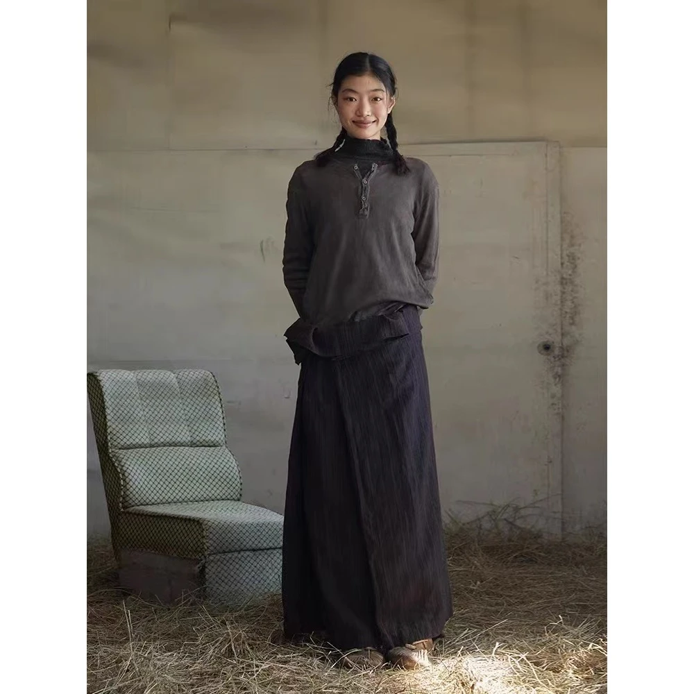 妝點家   左岸迷香   亚麻  棉  半裙   Z23FW 2011