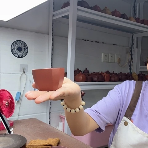 紫砂茶案四方杯四方杯