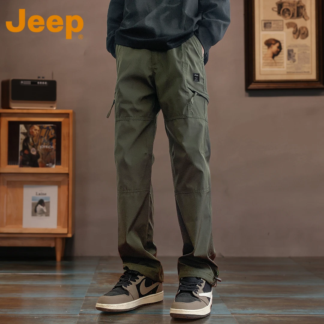 JEEP吉普美式工装裤男士春秋季2025新款潮牌休闲男款大码户外长裤