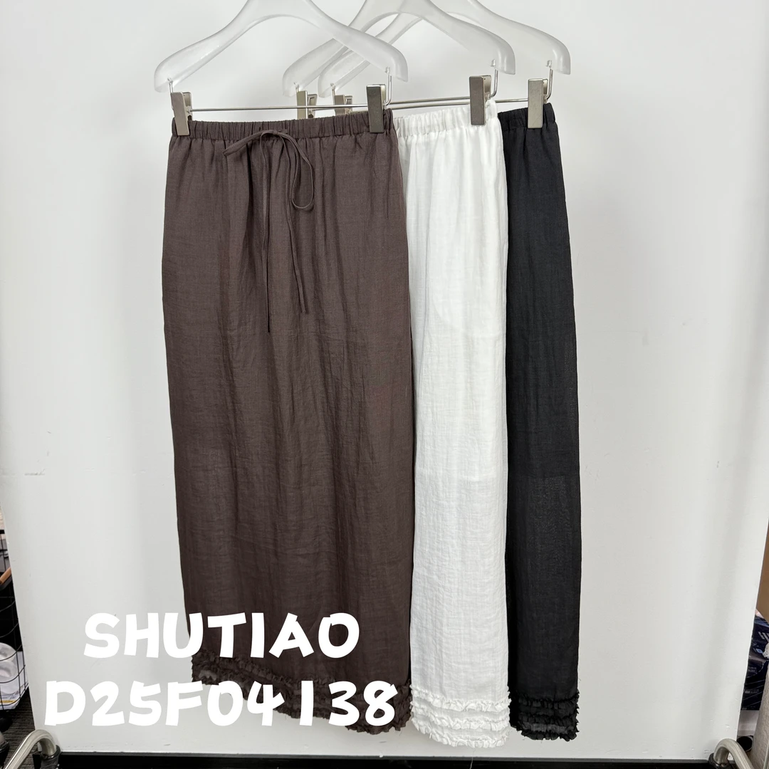 【SHUTIAO】2025夏季：新款小众设计款裙子D25F04138