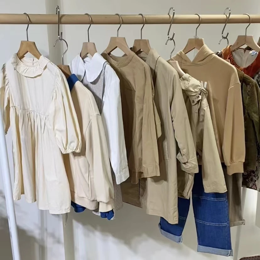 A6754#CYX-ALXZ-102049童装杏色外套