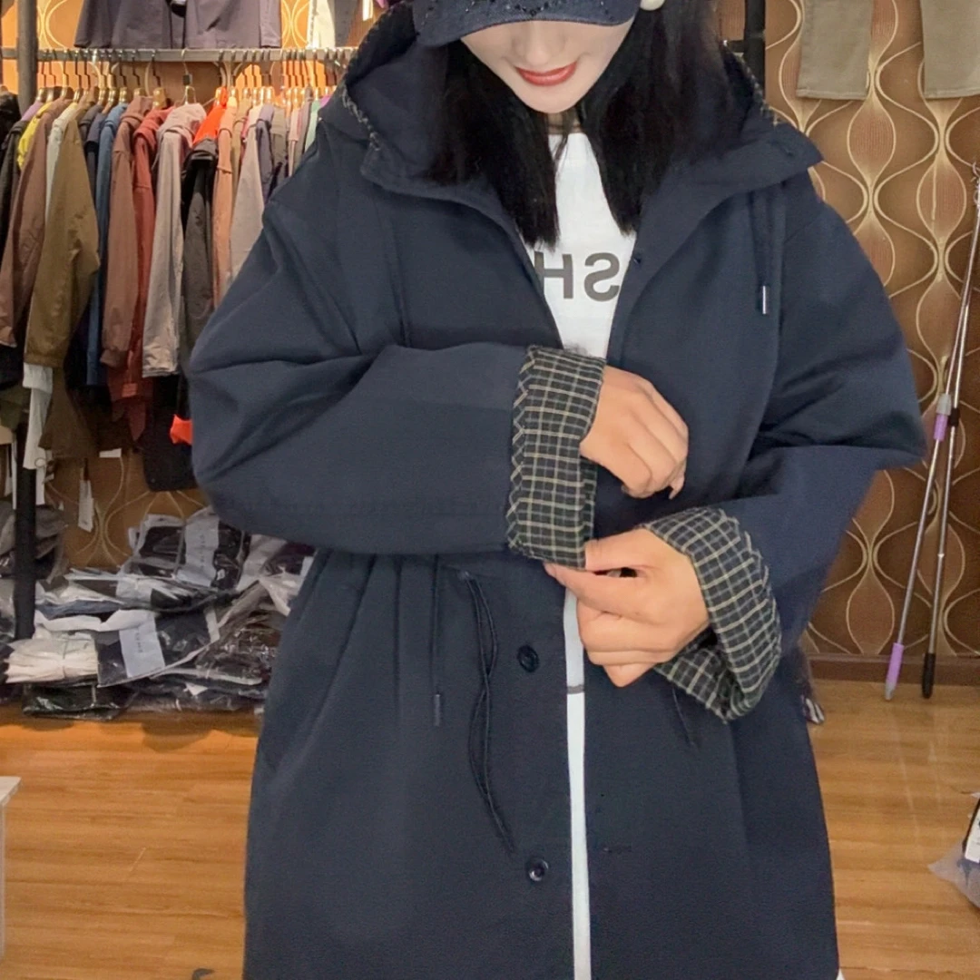 韩尤简同款百搭休闲风衣外套