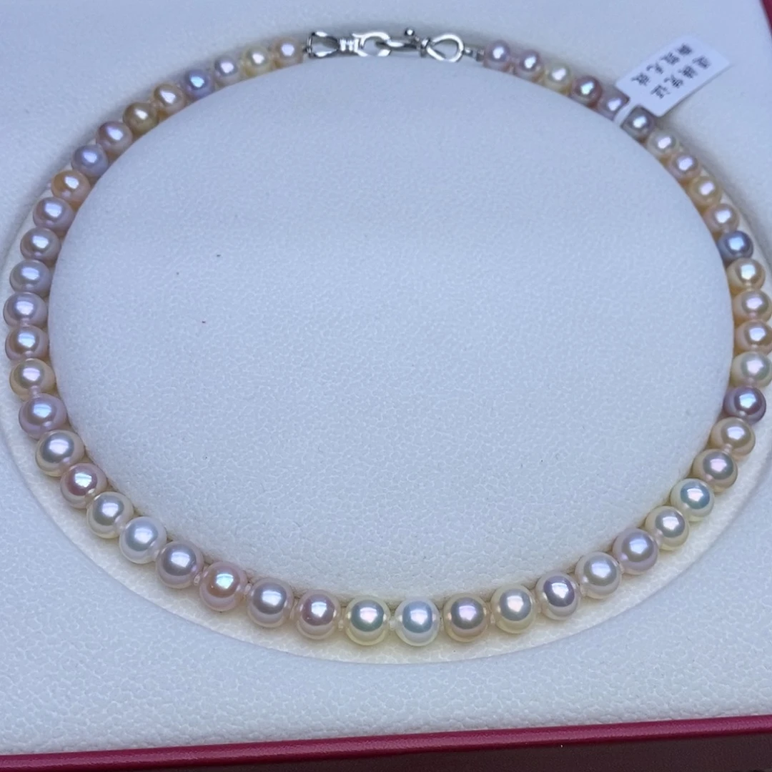 颈饰未镶嵌淡水珍珠无核 马卡龙