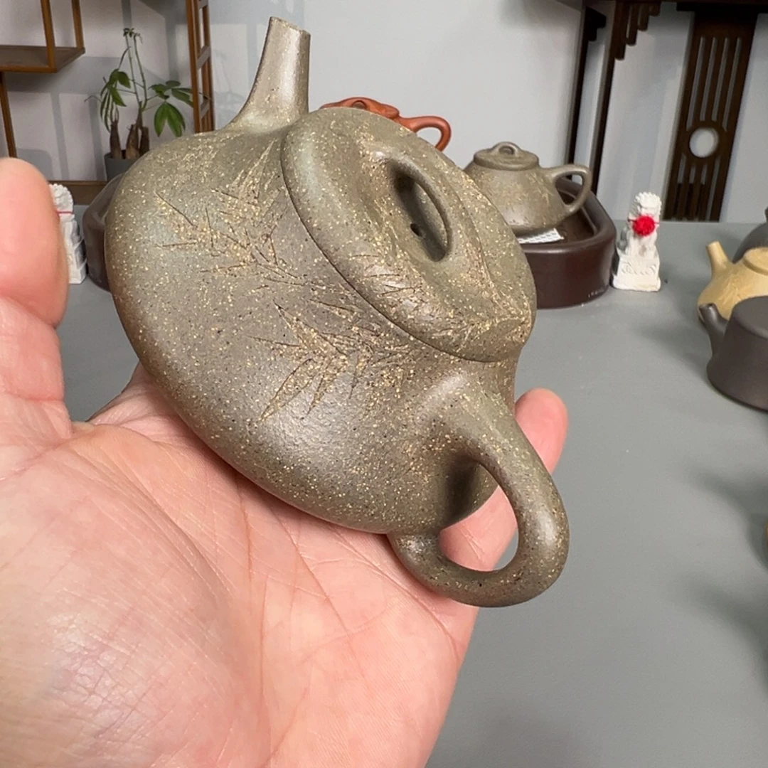 星***海紫砂茶壶青段影瓢