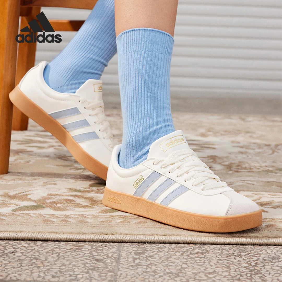 Adidas/阿迪达斯正品VLCOURTCLASSIC男女款系带板鞋JH5063德训