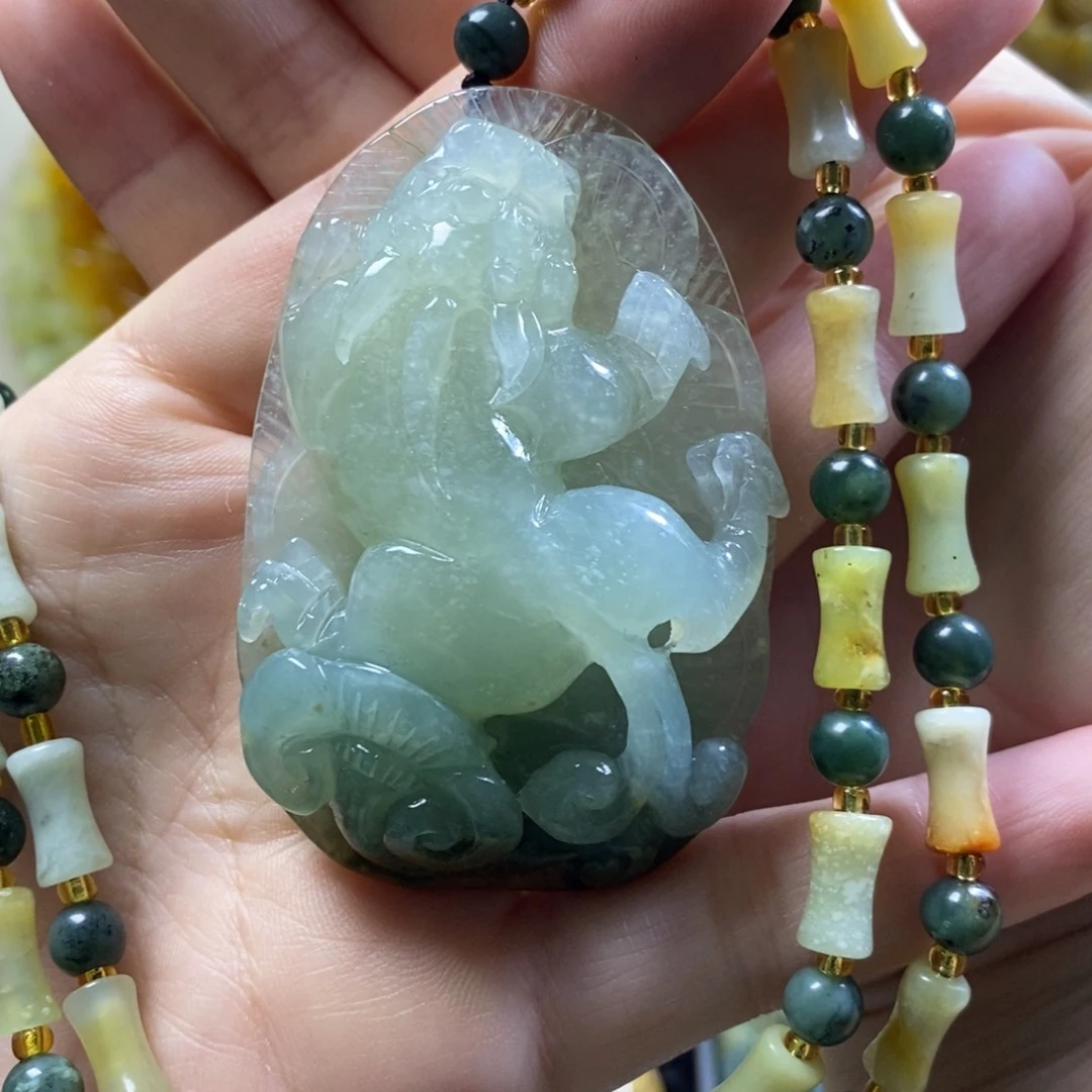 【闪购商品】岫玉颈饰未镶嵌貔貅