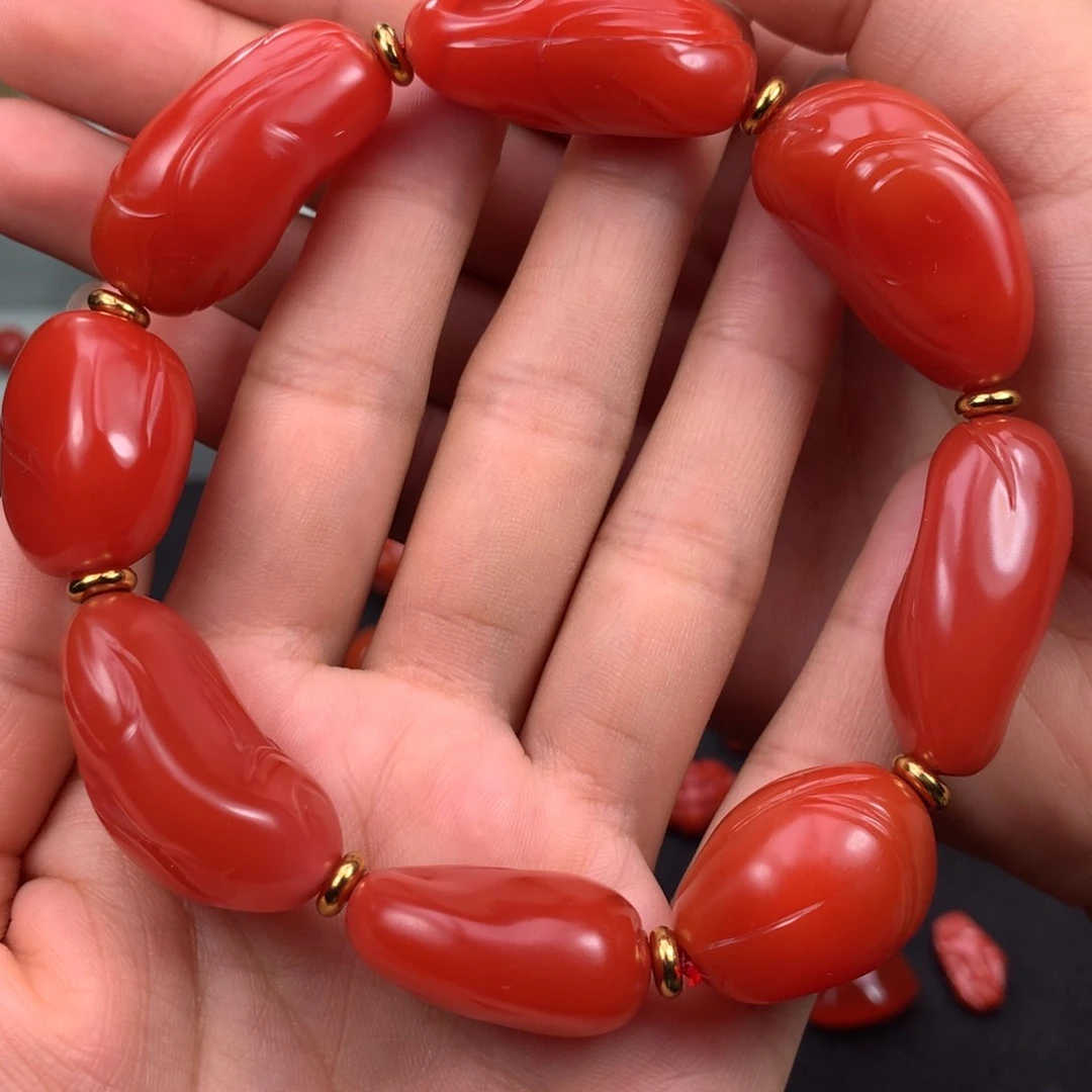 南红玛瑙手串未镶嵌