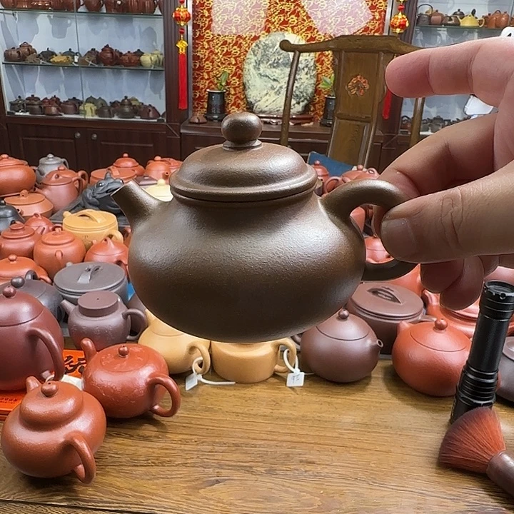 茶壶紫砂容天段泥