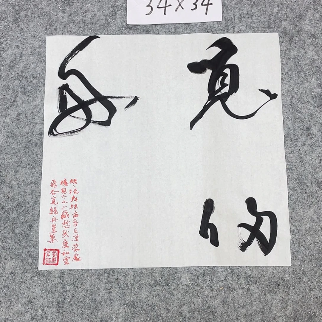 书法清华美院韩康昊34×34