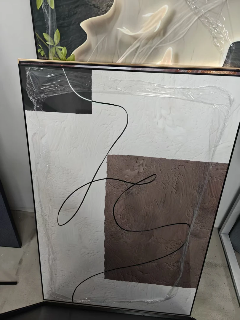 07简约风玄关装饰画高级感适合入户正对门走廊挂画