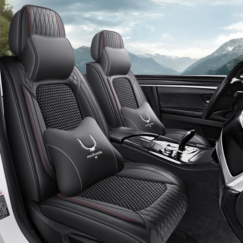 2017-2024款 传祺GS3专用汽车座套 四季通用透气皮冰丝全包围椅套