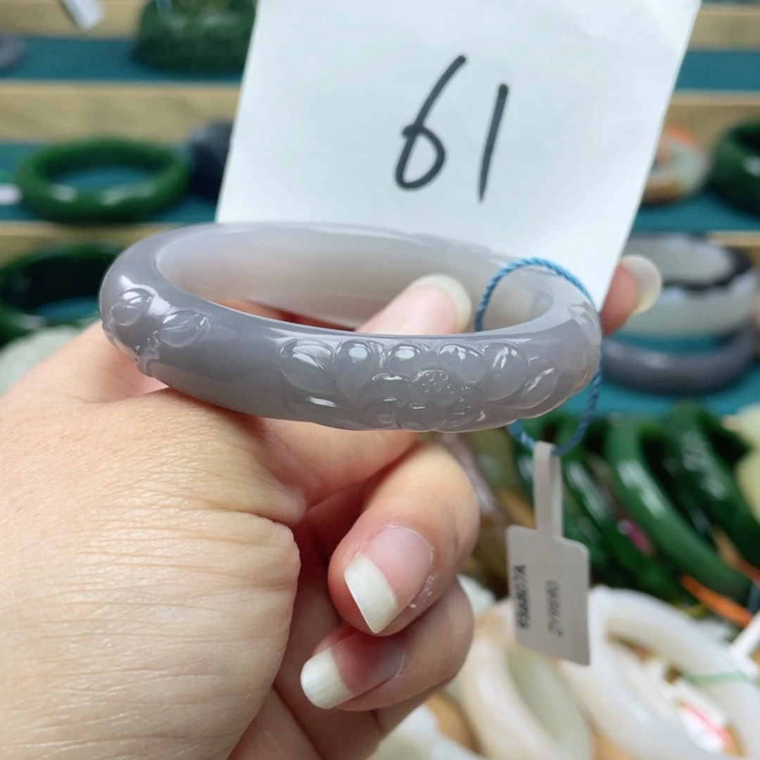 未镶嵌手镯和田玉圈口53