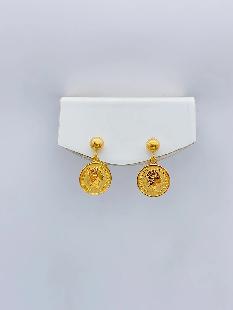 老庙黄金 足金 精工5G工艺 时尚女王牌 7字钩 3.01克