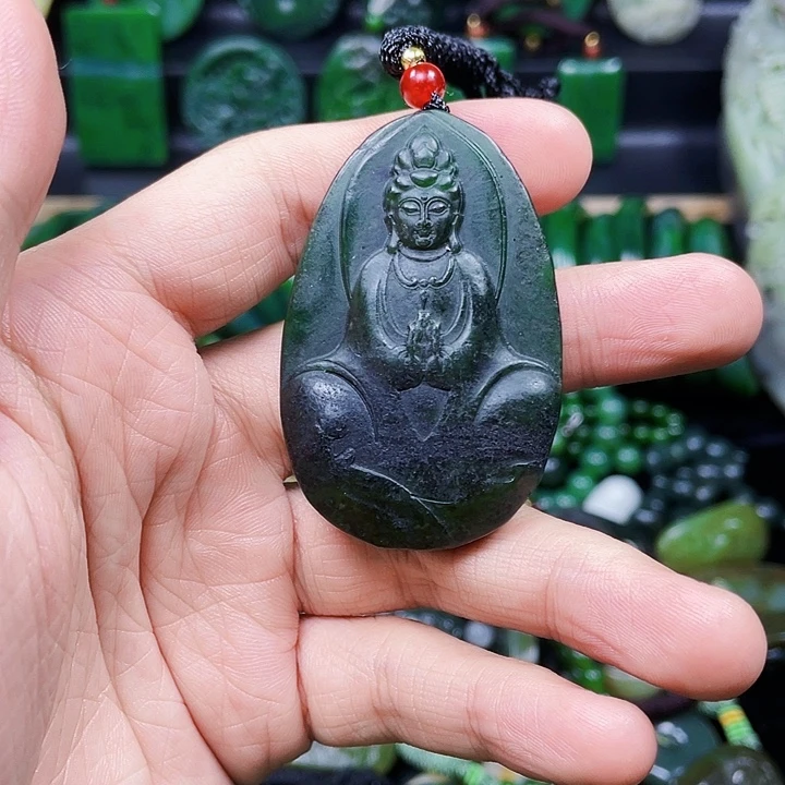 和田玉未镶嵌挂件