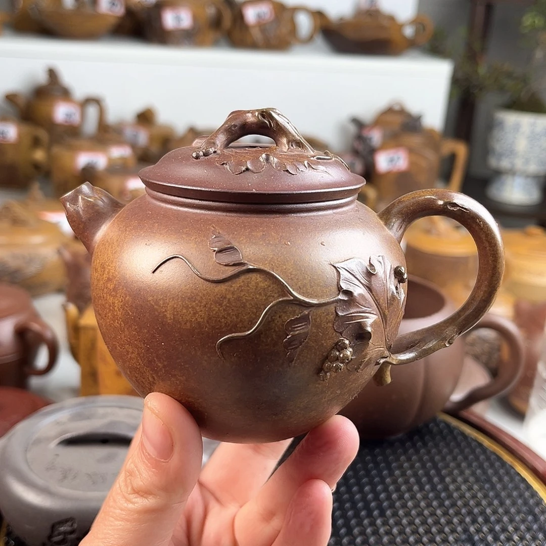 紫泥茶壶宜兴紫砂