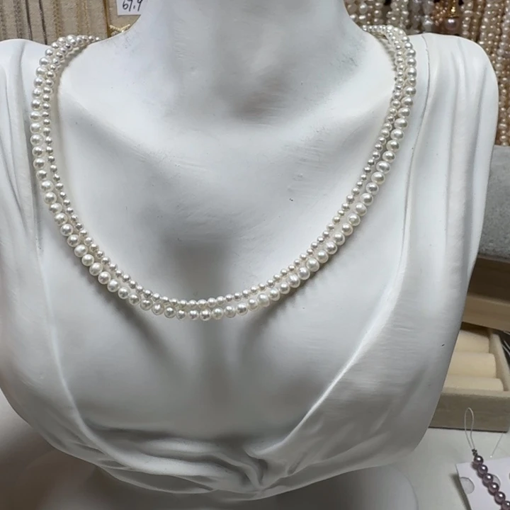 淡水珍珠合金耳钉