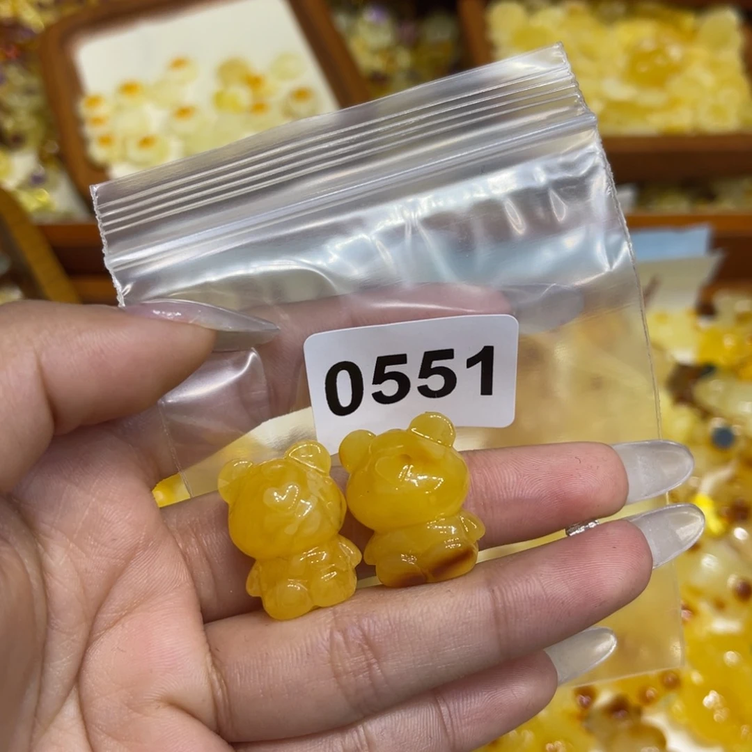 琥珀珠宝奇石未镶嵌大*喵