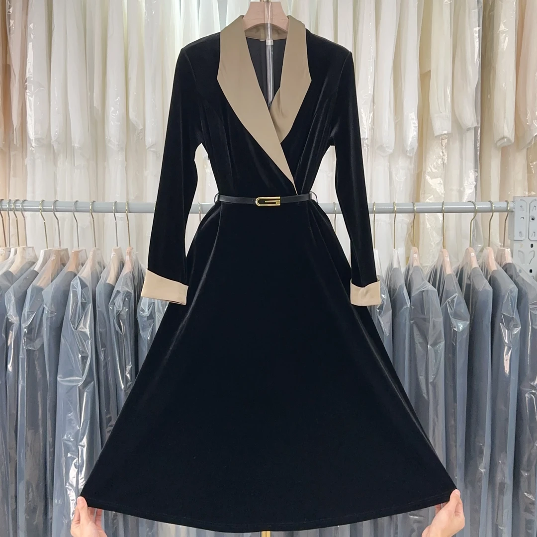 【RG1585】2025年秋冬新款时尚气质百搭减龄显瘦新款连衣裙