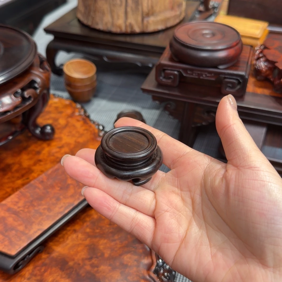 棉***糖木大红酸枝交趾黄檀底座一木