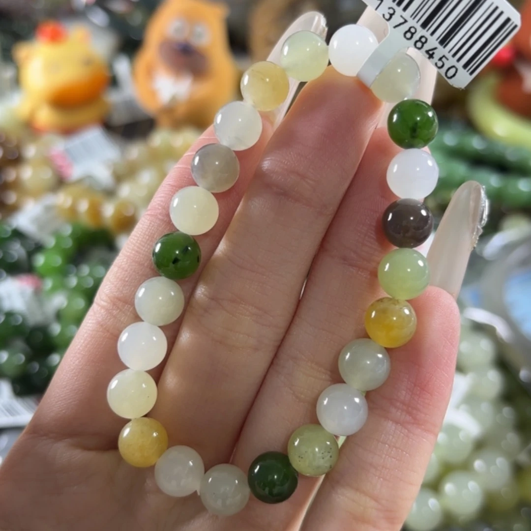 和田玉未镶嵌手链77