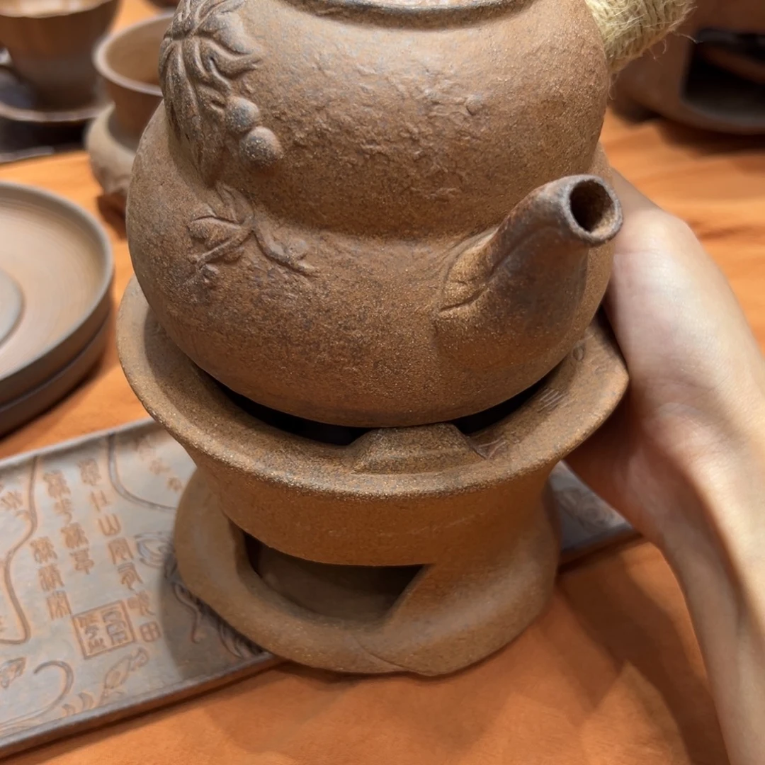 老岩泥裸烧茶壶茶器
