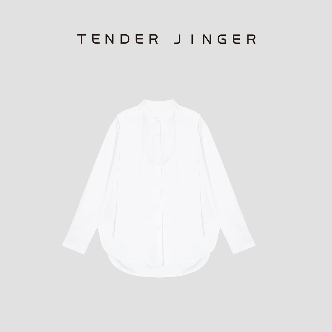 Tender Jinger|经典衬衫带可拆卸帽子上衣T53BEI50015