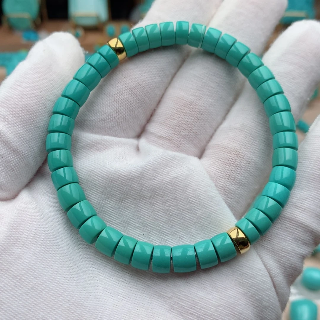 绿松石未镶嵌珠宝奇石6.5mm