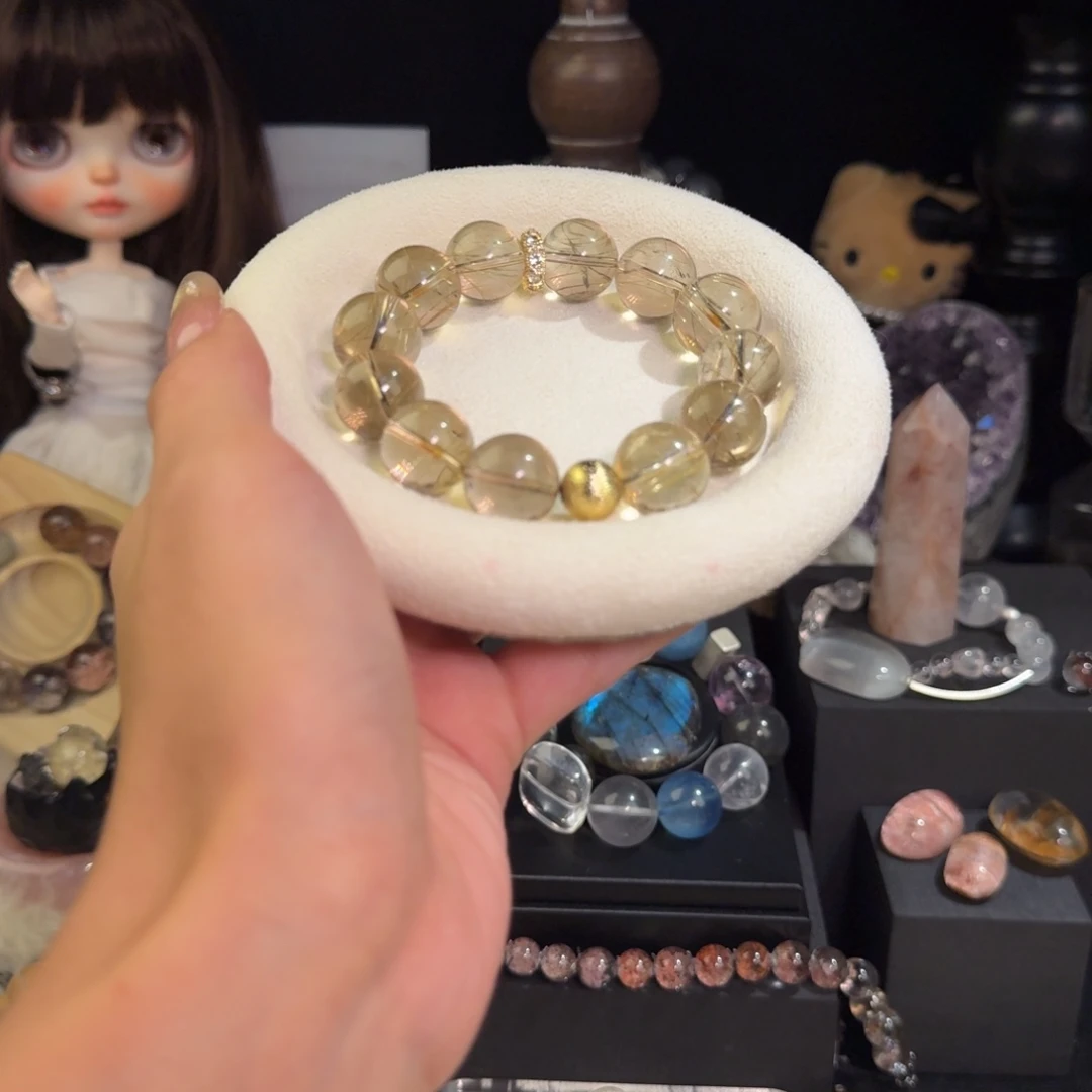 高品觅格晶石一天然串串