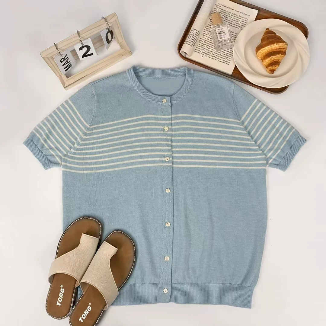 洛尔家~夏季新款时尚百搭针织上衣-C0186