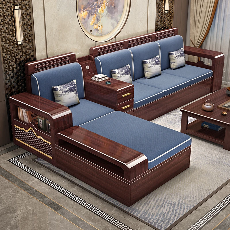 合夕【工厂直销】紫金檀木实木沙发客厅家用储物东莞2025年新款爆款