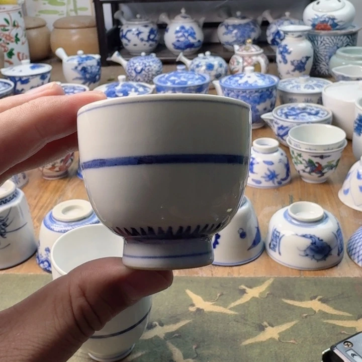 青花瓷器杯子瓷器