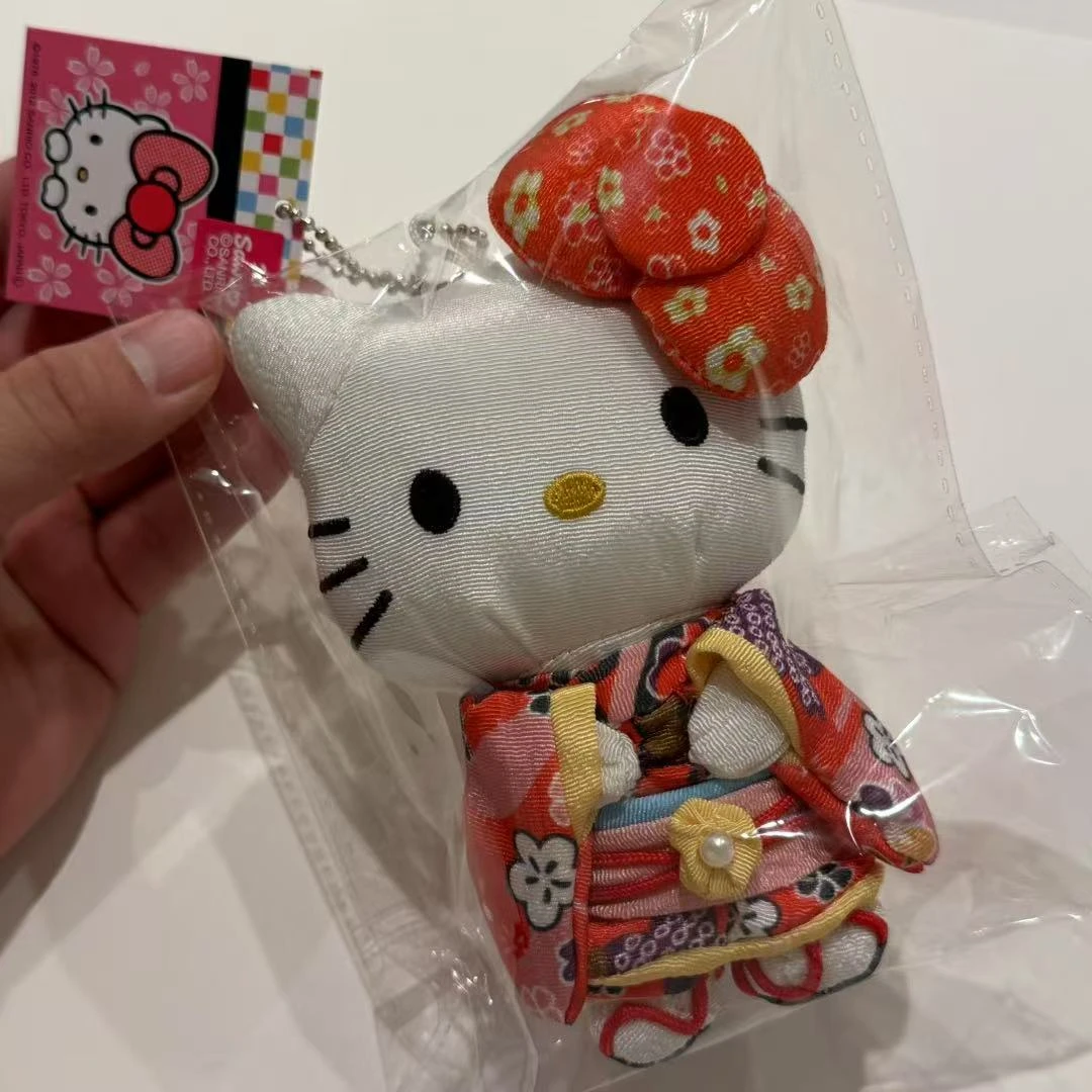 【大阪限定】HelloKitty 红色蝴蝶结和服钥匙扣玩偶