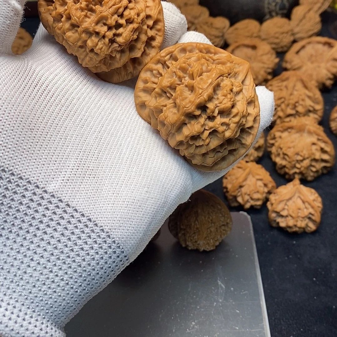 文玩核桃把件55大官帽