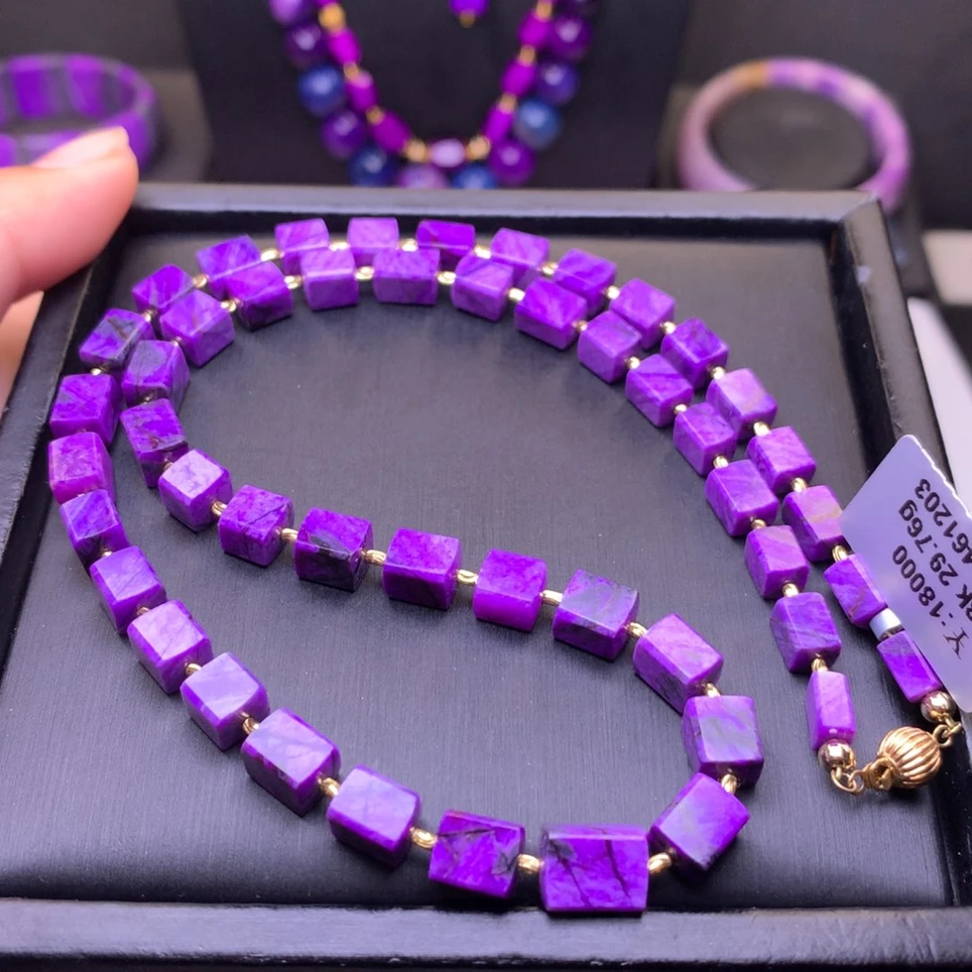 苏纪石（舒俱来）18K金镶嵌项链