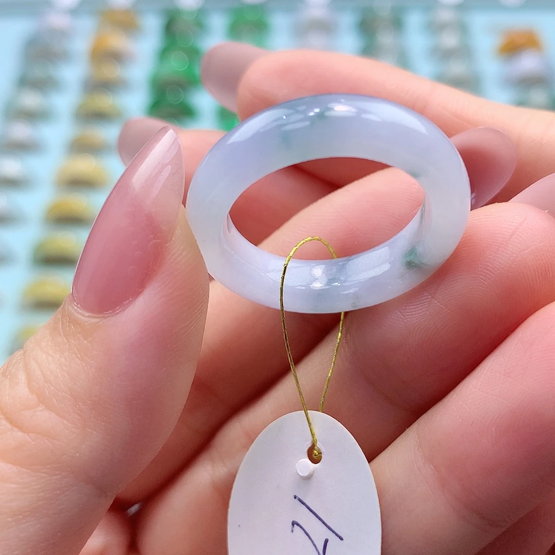 未镶嵌戒指翡翠单***喵20圈