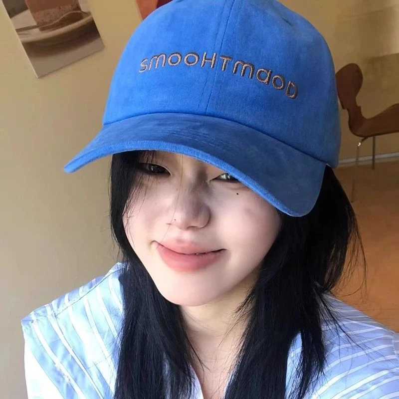 小众刺绣字母棒球帽防晒遮阳显脸小加深帽子显脸小鸭舌帽简约百搭