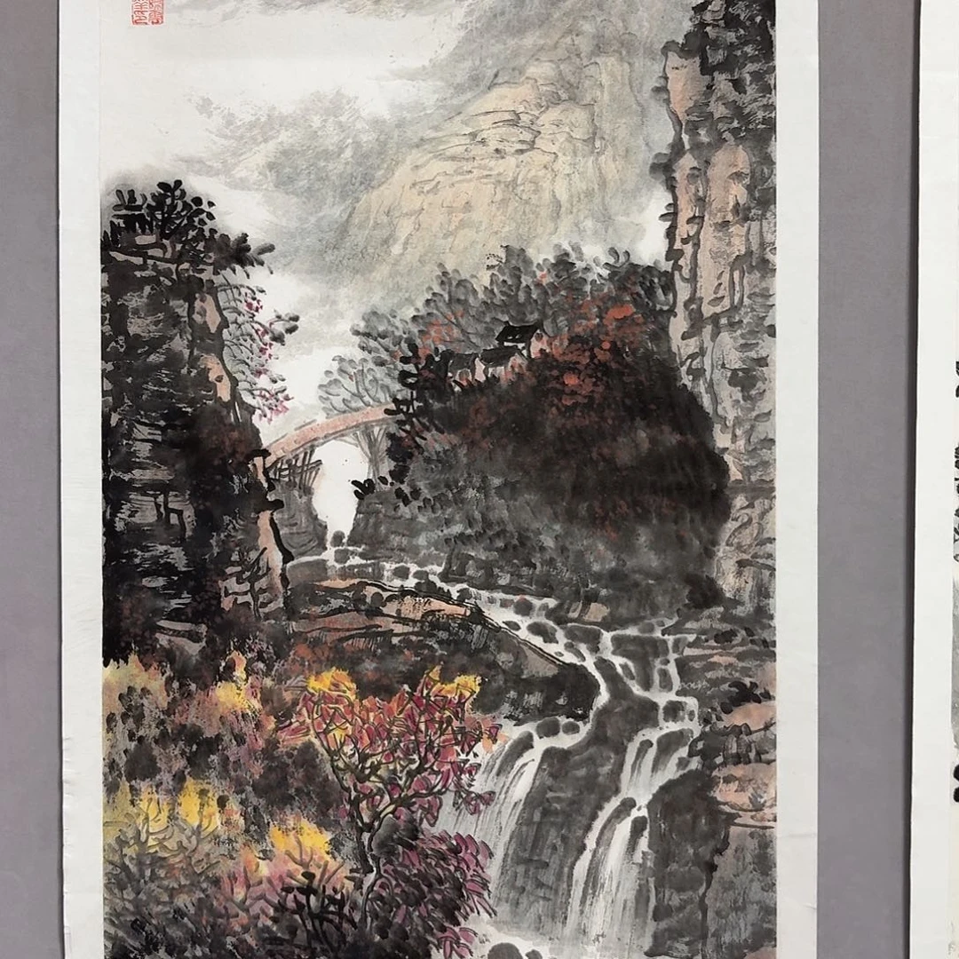 国画亲笔手绘放心去藏