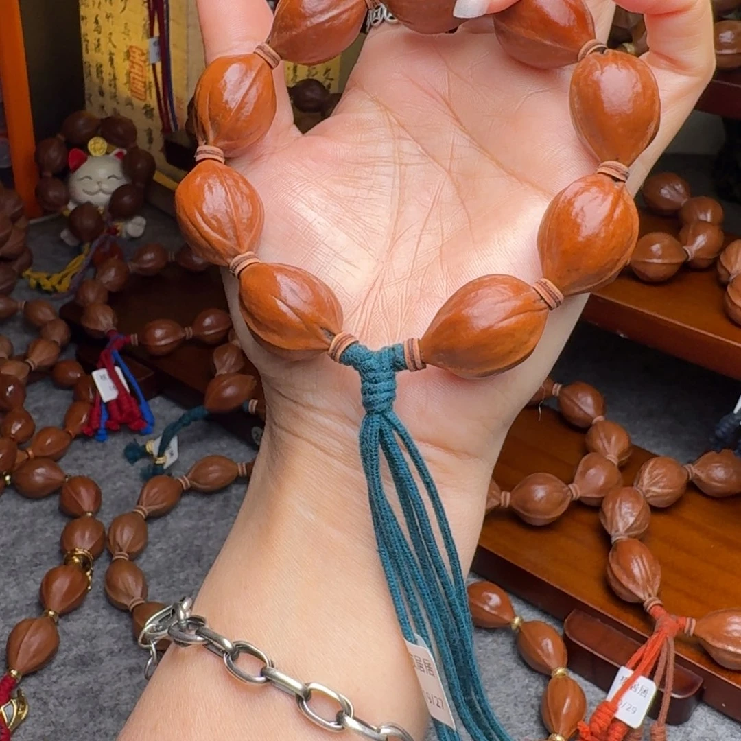 橄榄核手串19/27老核原皮梅林铁核
