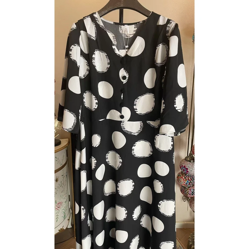 连衣裙极简风中袖时尚夏季舒适宽松