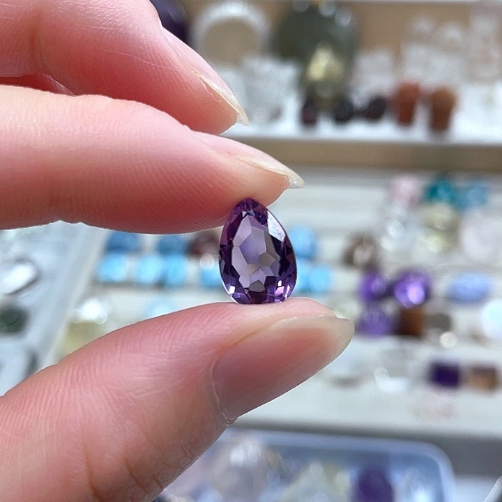 未镶嵌珠宝半成品紫晶7115
