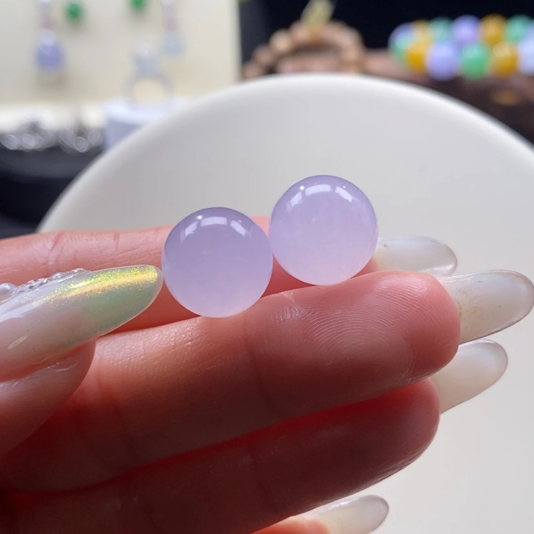 翡翠未镶嵌颈饰翡翠冰粉紫珠多样性发其一