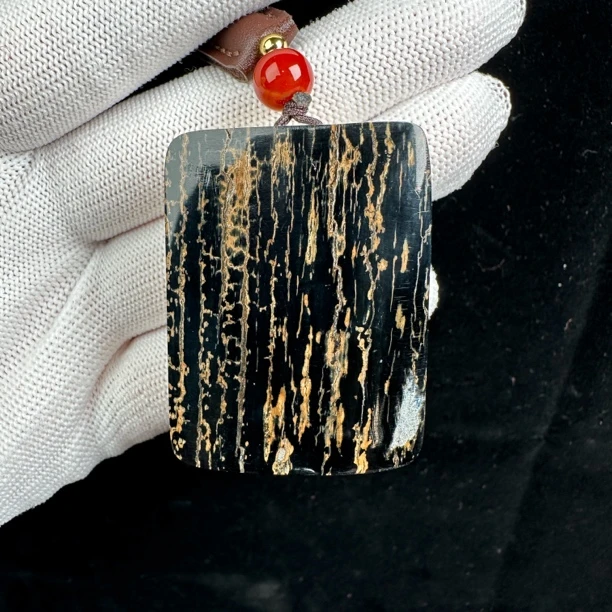 P5267天然猛犸牙蓝皮 肥皂无事牌34*47*16mm支持鉴定 假一罚四