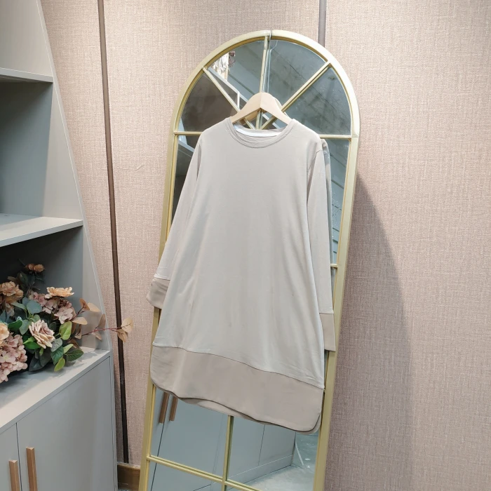 CL20孕妇杏色连衣裙90-130